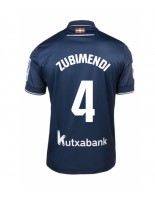 Real Sociedad Martin Zubimendi #4 Venkovní Dres 2023-24 Krátký Rukáv